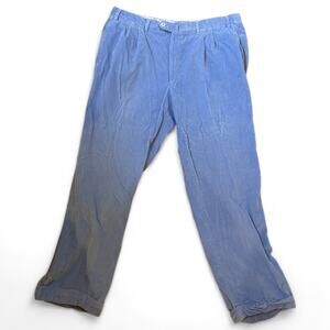 Vintage Amazing Periwinkle Corduroy Cashmere Pants Italy-Made 39 Franck Namani